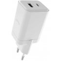 Lādētājs Allity GaN PD QC ATC-01-45WAC 1x USB-C 1x USB-A 45W balts