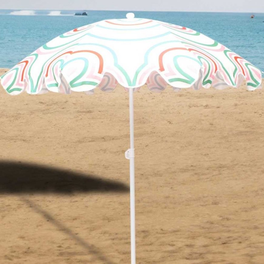 ProGarden RANTAPARASOLI PUUTARHA 160CM ORANSSI Vihreä – 4