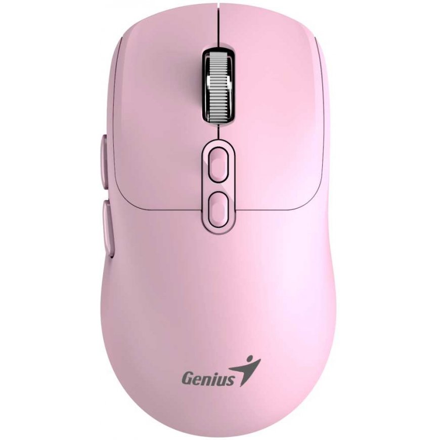 GENIUS NX-8080S BT pele / divkārša „Bluetooth“ + 2.4GHz / 1600 dpi / „Copilot“ / bezvadu / klusa / rozā – 2