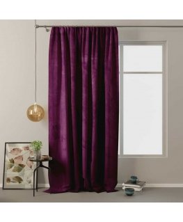 Verhot VELVET väri violetti tyyli klassinen nauha materiaalityyppi - tekstiili sametti 140x270 AmeliaHome