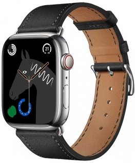 "Apple Watch" strap Forcell F-Design FA20 perforated artificial leather 42/44/45/49 mm, black