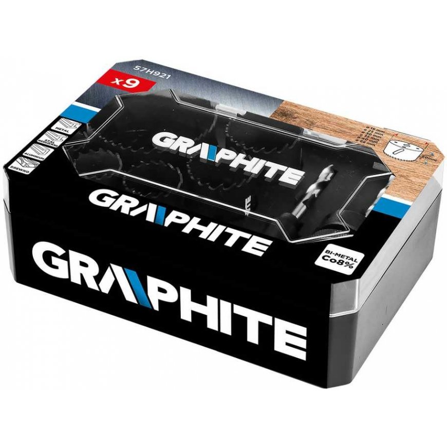 Graphite Grafīta divu metālu caurumu zāģi