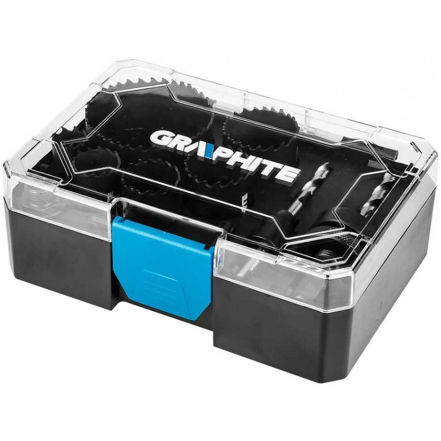 Graphite Two metal hole saws Co8% (19, 25, 30, 35, 40, 68 mm), set of 9 pcs. – 3