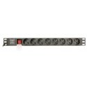 Gembird EG-PDU-014 tehonjakeluyksikkö 8 AC-pistorasia(a) 1U musta Gembird EG-PDU-014 tehonjakeluyksikkö 8 AC-pistorasia(a) 1U musta