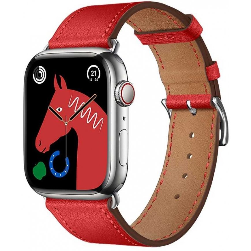 „Apple Watch“ rihm Forcell F-Design FA20 aukudega kunstnahast 38/40/41 mm, punane