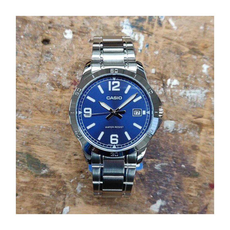 CASIO MTP-V004D-2B Men's Watch (zd047g) + BOX – 3