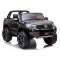 Lean Cars Kids' electric car Toyota Hilux, black lacquered