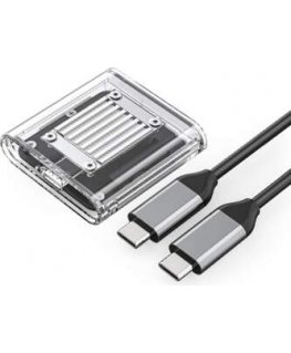 Orico TC20-M2-10G M.2 NVME USB-C 3.2 diska kaste - caurspīdīga