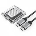 Orico TC20-M2-10G M.2 NVME USB-C 3.2 Disk Caddy - Transparent Orico TC20-M2-10G M.2 NVME USB-C 3.2 Disk Caddy - Transparent