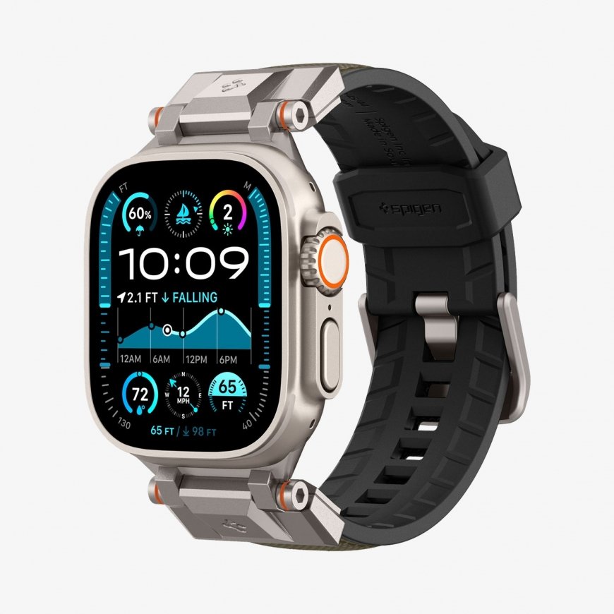Spigen DuraPro Armor Yhtye Vihreä Nailon, Termoplastinen polyuretaani (TPU)