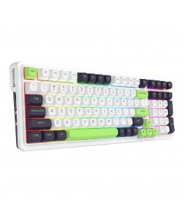 REDRAGON K686WBG-RGB-MAX Eisa Max tastatūra USB + RF Wireless + Bluetooth Balts