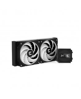 Zalman ALPHA2 A24 BLACK arvuti jahutussüsteem Protsessor Kõik-ühes vedelikujahuti Must
