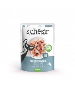 SCHESIR Complements Tuna with hake in jelly - wet cat food - 70g
