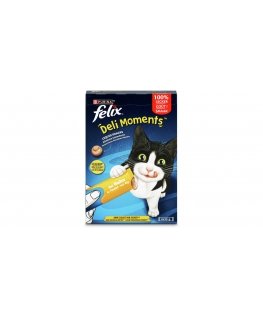 PURINA Felix Deli Moments lašiša - katės skanėstai - 4x10g