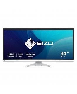 EIZO FlexScan EV3450XC-WT LED display 86.6 cm (34.1") 3440 x 1440 pixels UltraWide Quad HD White