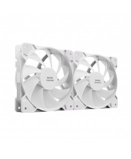 Mars Gaming MFPROX2W Datora dzesēšanas sistēma Datora korpusam Ventilators 12 cm Balts 2 pcs