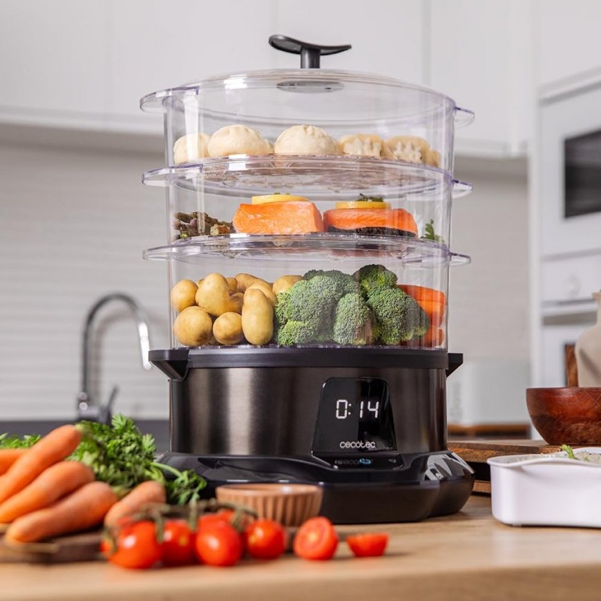 Cecotec Food Steamer | Vapovita 3000 Pro | 1000 W | Number of – 3