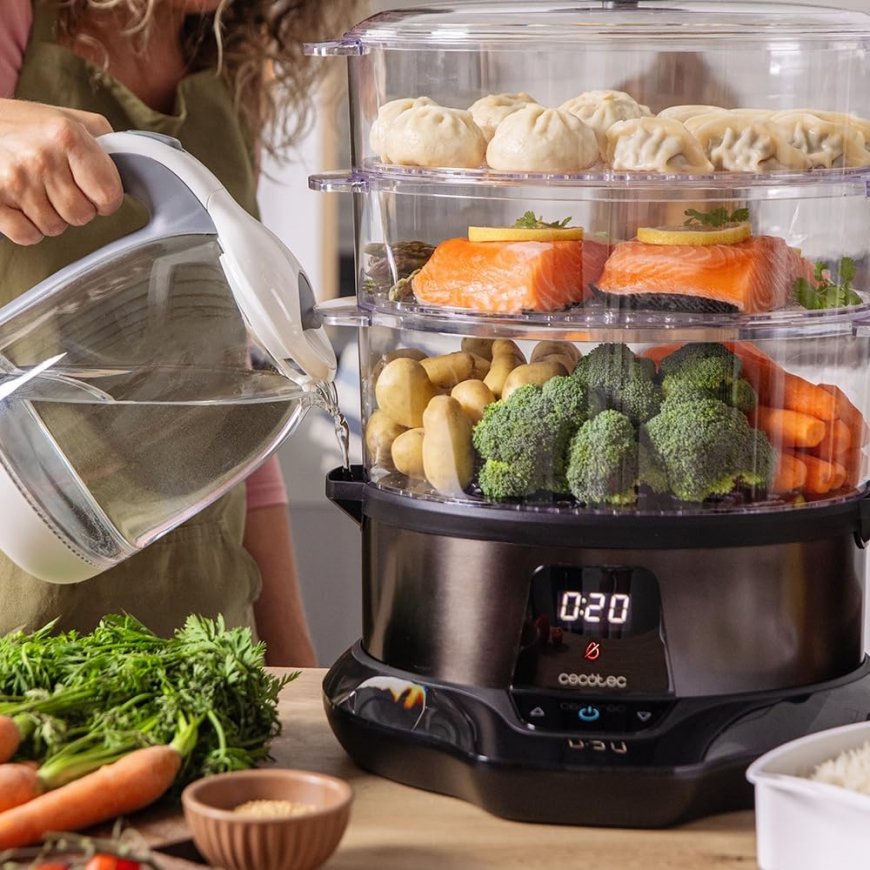 Cecotec pārtikas tvaicētājs | Vapovita 3000 Pro | 1000 W | Skaits – 5