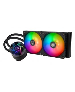 Silverstone NovaPeak 240 ARGB Processor Liquid cooling kit 12 cm Black 1 pc(s)