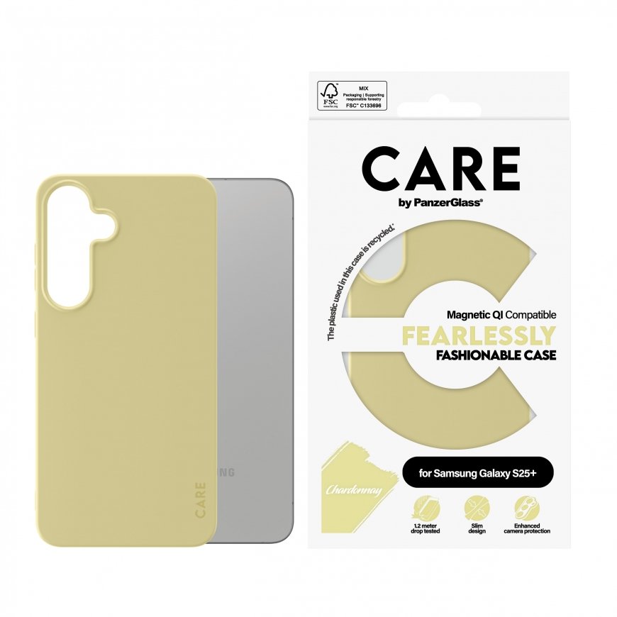 PanzerGlass CARE by ® Fashionable Case Chardonnay w. Qi Compatible Samsung Galaxy S25+ mobile phone – 2
