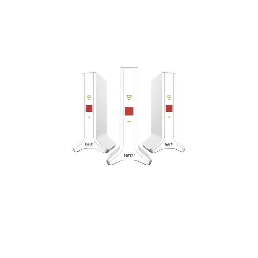 FRITZ!Repeater Mesh Set 4200 Network repeater 4200 Mbit/s Red, White