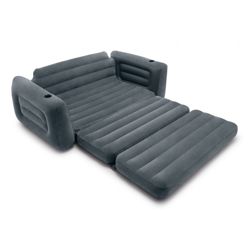 Intex Pull-Out Sofa inflatable sofa Grey PVC – 2