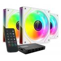 Mars Gaming MF3DPROKITW Datora dzesēšanas sistēma Datora korpusam Ventilators 12 cm Balts Mars Gaming MF3DPROKITW Datora dzesēšanas sistēma Datora korpusam Ventilators 12 cm Balts