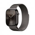 Apple Watch Series 10 GPS + Cellular 46mm Slate-titaanikotelo Slate Milanese Loop - S/M