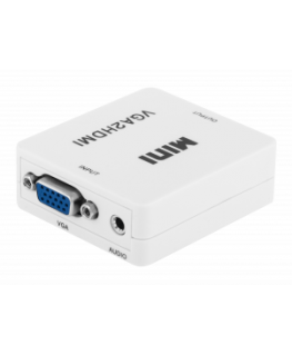 RoGer VGA to HDMI Video Signal Converter (+Audio) / white