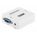 RoGer VGA to HDMI Video Signal Converter (+Audio) / white RoGer VGA to HDMI Video Signal Converter (+Audio) / white