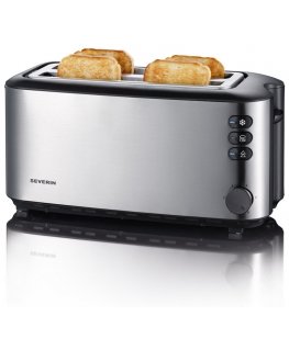 Severin AT 2509 leivänpaahdin 4 viipale(i)ta 1400 W Ruostumaton teräs