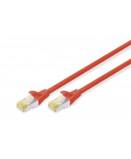Digitus DK-1644-A-005/R сетевой кабель Красный 0,5 m Cat6a S/FTP (S-STP)