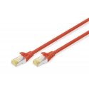 Digitus DK-1644-A-005/R сетевой кабель Красный 0,5 m Cat6a S/FTP (S-STP)