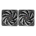 Mars Gaming MF-NCLX2 Datora korpusam Ventilators 12 cm Melns 2 pcs Mars Gaming MF-NCLX2 Datora korpusam Ventilators 12 cm Melns 2 pcs