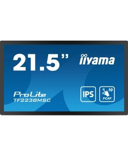iiyama TF2238MSC-B1 Signage Display Digital A-board 55.9 cm (22") LED 600 cd/m² Full HD Black Touchs