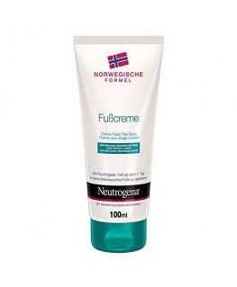 Neutrogena Norwegische Formel Fußcreme – Feuchtigkeitsspendende Fußpflege für trockene Füße – 24h Feuchtigkeit – 2 x100ml