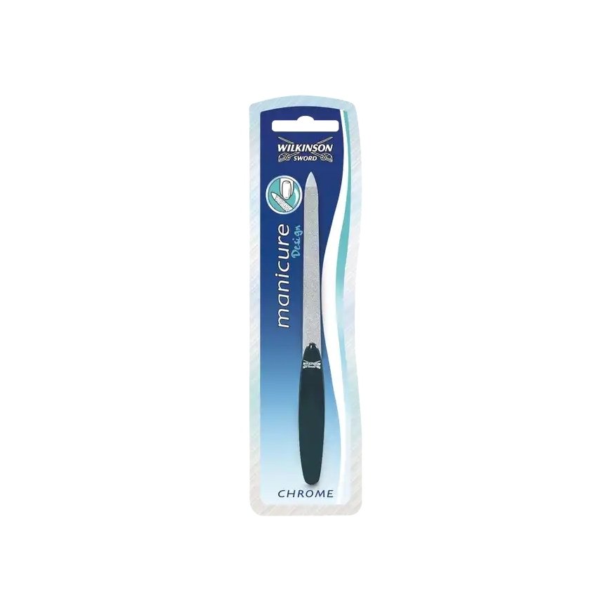 Manicure Sapphire Nail File - Stainless Steel Chrome-Plated File