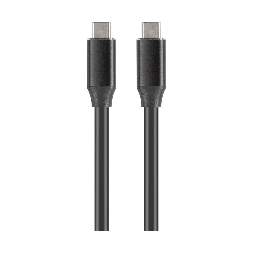 USAMS Kabelis ar atsitienu U1 2in1 1m melns|melns (lightning|microUSB) – 2