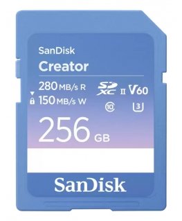 SanDisk Creator 256 GB SDXC UHS-II Klases 10