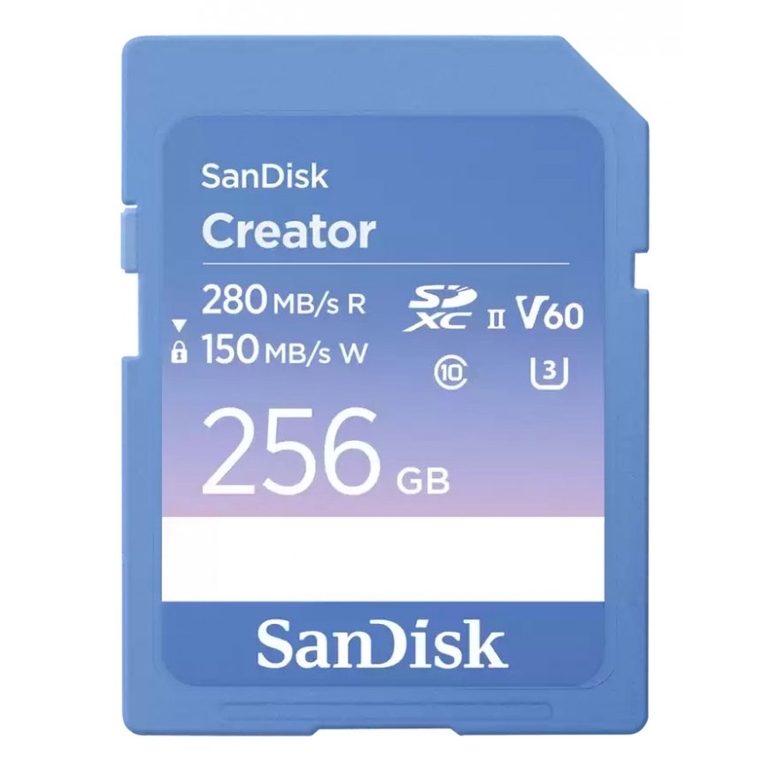 SanDisk Creator 256 GB SDXC UHS-II Klases 10