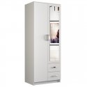 Topeshop ROMANA 80 BIEL L bedroom wardrobe/closet 5 shelves 2 door(s) White Topeshop ROMANA 80 BIEL L bedroom wardrobe/closet 5 shelves 2 door(s) White