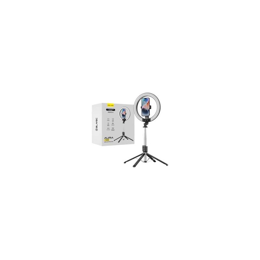 Blavec Selfie Ring lamp Aura LED Ring P55 25cm tripod + remote c