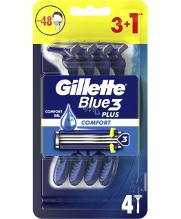 Blue3 Plus Comfort 3+1 tk - Ühekordsed habemenoad.
