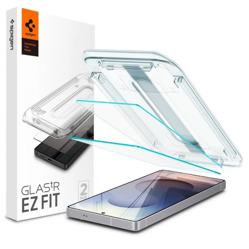 Spigen Glas.tR EZ Fit Skaidri ekrano apsauga Samsung 2 vnt