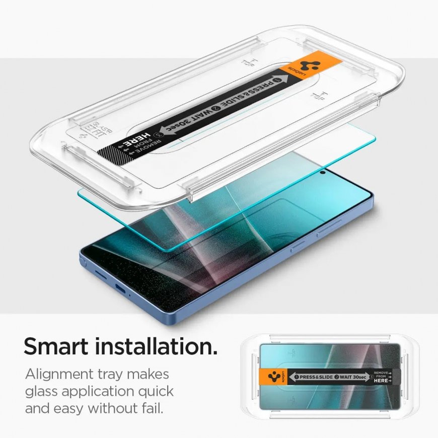 Spigen Glas.tR EZ Fit Galaxy 25 Ultra Screen Protector 2 Pack – 4