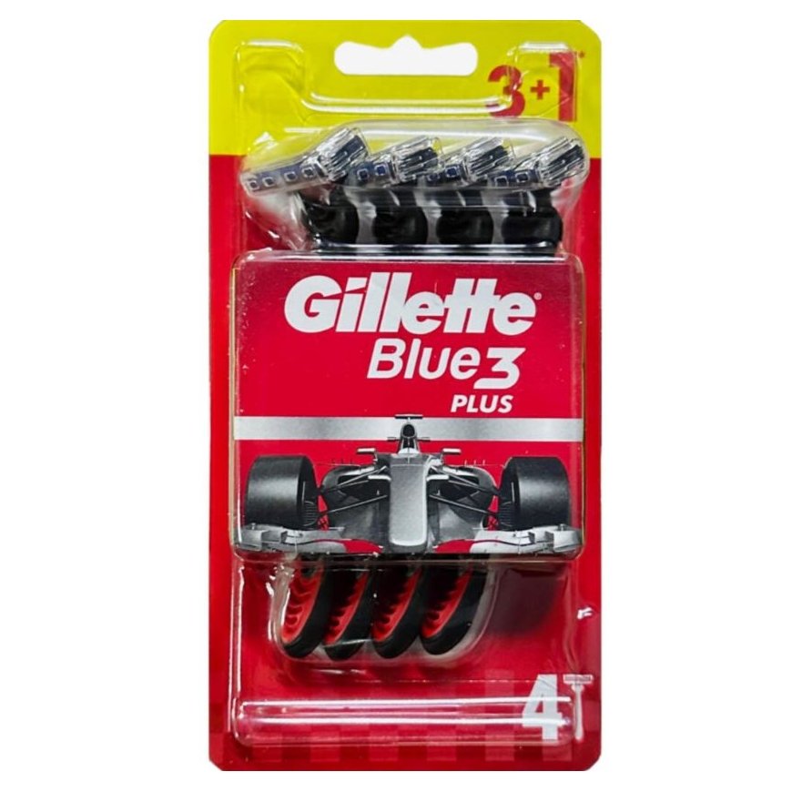 Gillette Blue3 Plus 3+1 pcs - Disposable razors. – 2