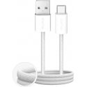 Puro Fabrik 2.0 10W USB-A - USB-C Braided Cable 1.5m - White