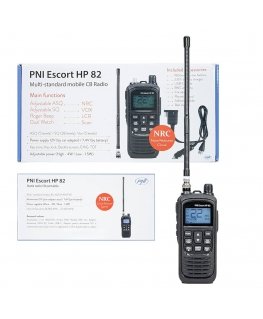 PNI Escort HP82 Käsikäyttöinen CB-autoradio 1800 mAh USB-C Musta