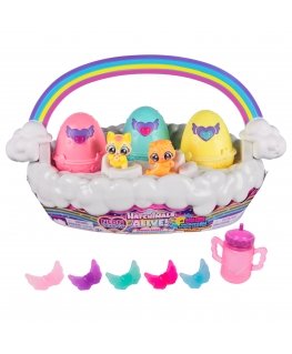 Hatchimals Alive Neon Rainbow Spring Basket