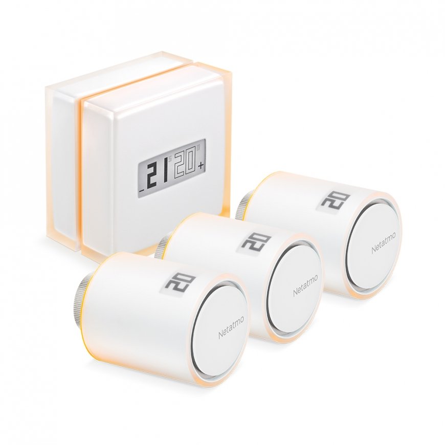 Netatmo NBU-NTH-NAV termostats RF Caurspīdīgs, Balts